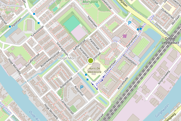 Ambulance-melding op Robijnstraat, Leiden op 30 juli, kaart-overzicht