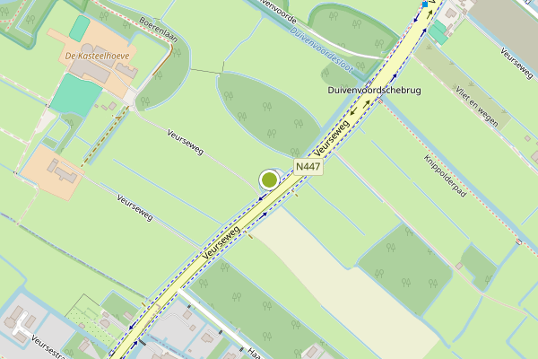 Ambulance-melding op Veurseweg, Voorschoten op 31 juli, kaart-overzicht