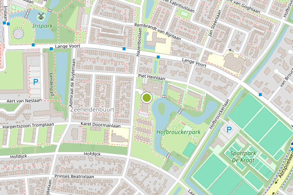 Ambulance-melding op Hazenboslaan, Oegstgeest op 31 juli, kaart-overzicht
