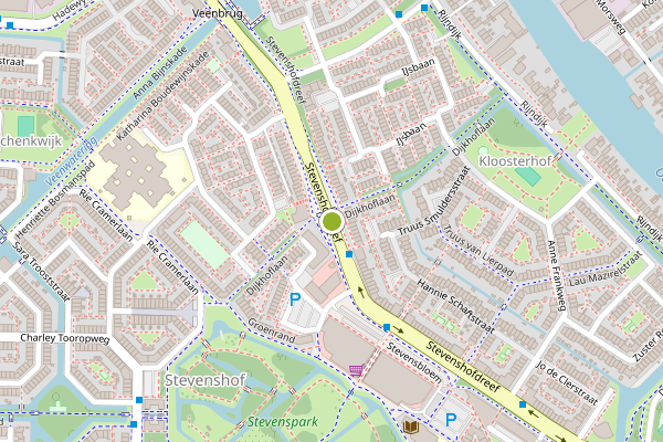 Ambulance-melding op Stevenshofdreef, Leiden op 31 juli, kaart-overzicht