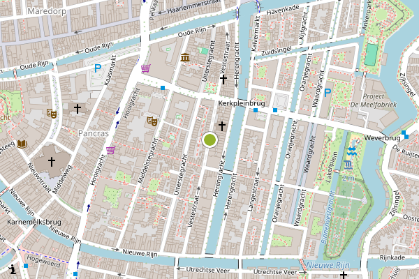 Ambulance-melding op Vestestraat, Leiden op 31 juli, kaart-overzicht