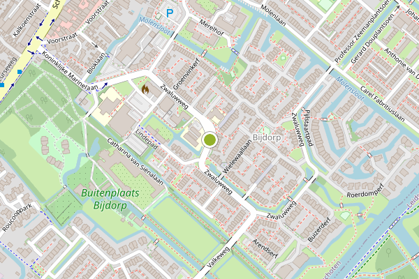 Ambulance-melding op Zwaluwweg, Voorschoten op 31 juli, kaart-overzicht