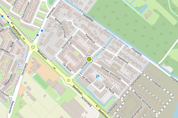 Ambulance-melding op Schiewei, Noordwijk op 31 juli, kaart-overzicht