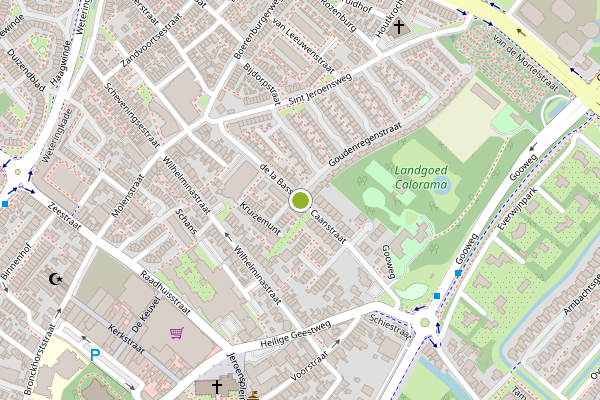 Ambulance-melding op Caanstraat, Noordwijk op 1 augustus, kaart-overzicht