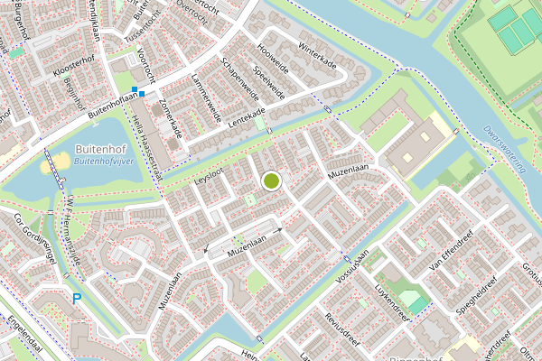 Ambulance-melding op Harry Mulischstraat, Leiderdorp op 1 augustus, kaart-overzicht