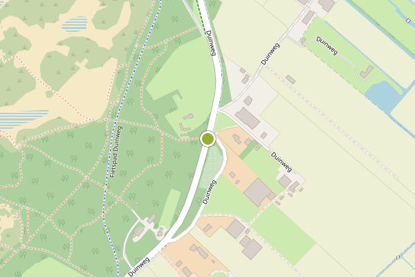 Ambulance-melding op Duinweg, Noordwijk op 1 augustus, kaart-overzicht