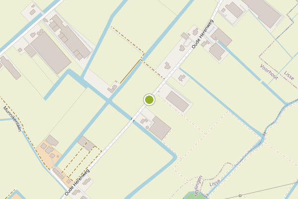 Ambulance-melding op Oude Herenweg, Voorhout op 1 augustus, kaart-overzicht