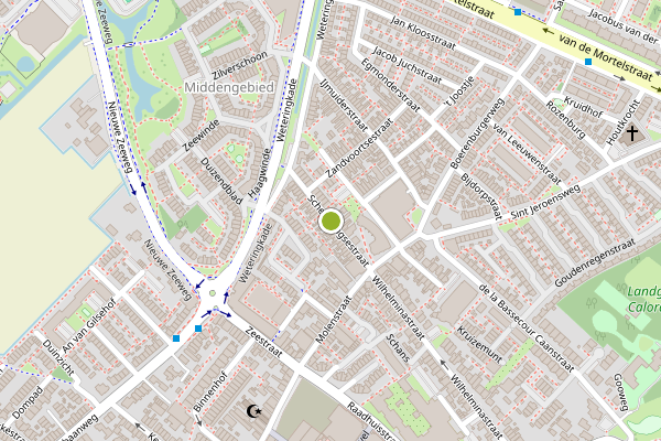 Ambulance-melding op Scheveningsestraat, Noordwijk op 2 augustus, kaart-overzicht