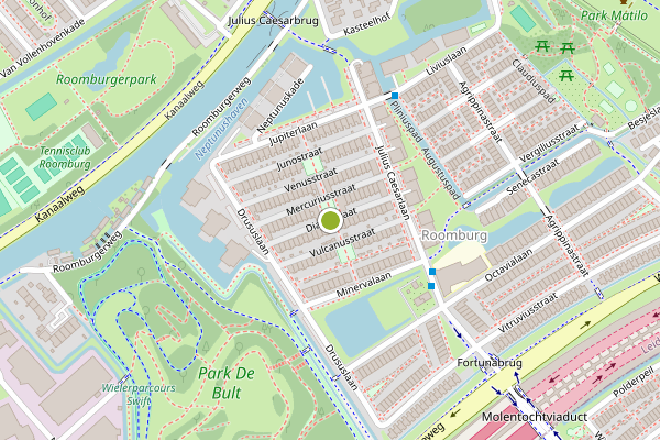 Ambulance-melding op Dianastraat, Leiden op 2 augustus, kaart-overzicht