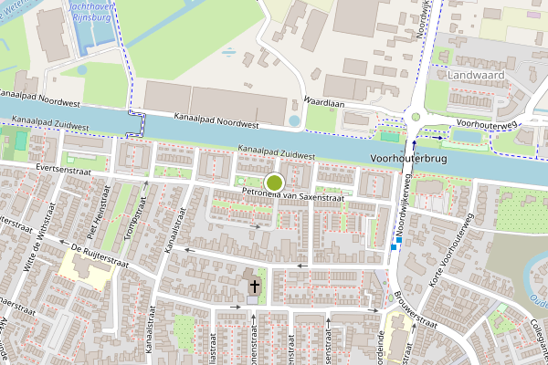 Ambulance-melding op Petronella van Saxenstraat, Rijnsburg op 2 augustus, kaart-overzicht