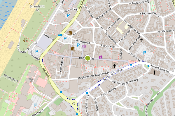 Ambulance-melding op Hoofdstraat, Noordwijk op 2 augustus, kaart-overzicht