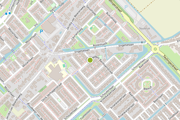 Ambulance-melding op Willem Barthoenstraat, Voorhout op 3 augustus, kaart-overzicht