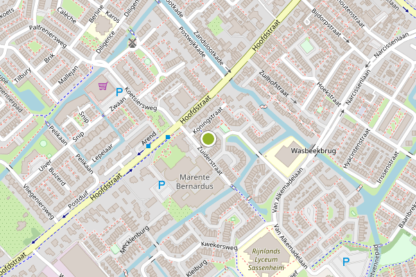 Ambulance-melding op Van Zonneveldstraat, Sassenheim op 3 augustus, kaart-overzicht