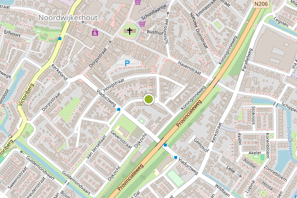 Ambulance-melding op Haaffstraat, Noordwijkerhout op 3 augustus, kaart-overzicht