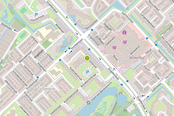 Ambulance-melding op Merelstraat, Leiderdorp op 3 augustus, kaart-overzicht