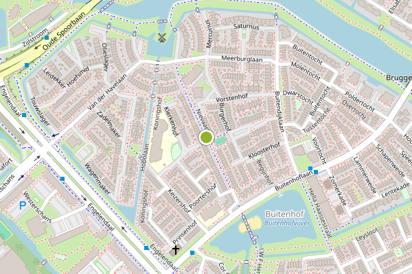 Ambulance-melding op Nievaartpad, Leiderdorp op 3 augustus, kaart-overzicht