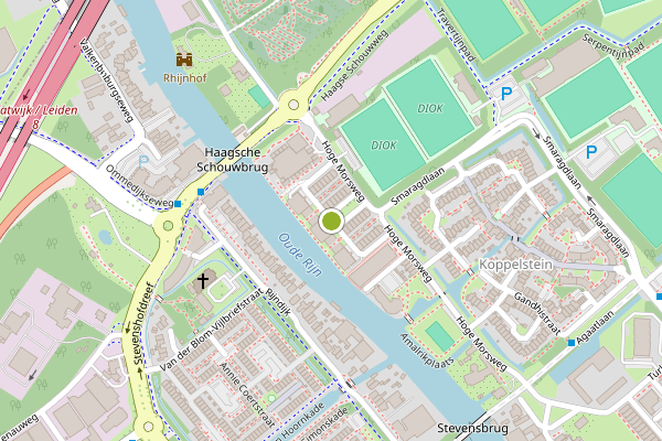 Ambulance-melding op Andrej Sacharovstraat, Leiden op 3 augustus, kaart-overzicht