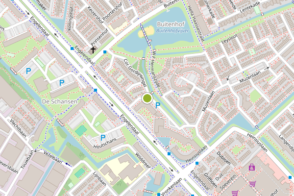 Ambulance-melding op Cor Gordijnsingel, Leiderdorp op 3 augustus, kaart-overzicht
