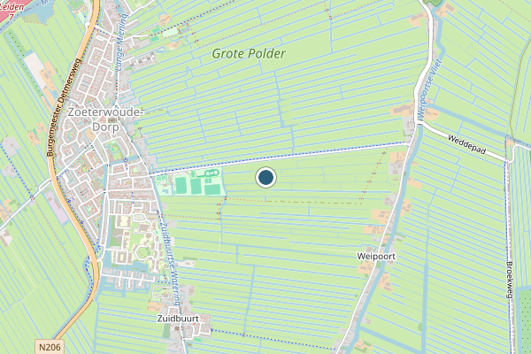 Politie-melding op Zoeterwoude op 3 augustus, kaart-overzicht