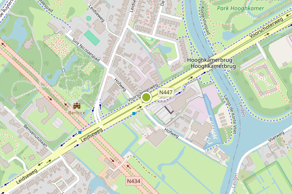 Ambulance-melding op Voorschoterweg, Voorschoten op 4 augustus, kaart-overzicht