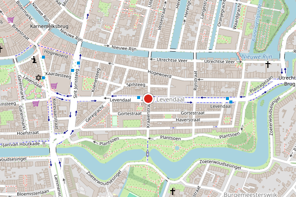 Brandweer-melding op Levendaal, Leiden op 4 augustus, kaart-overzicht