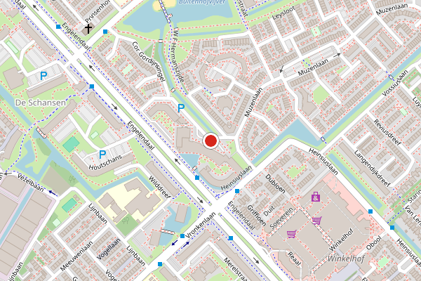 Brandweer-melding op Ommedijk, Leiderdorp op 4 augustus, kaart-overzicht