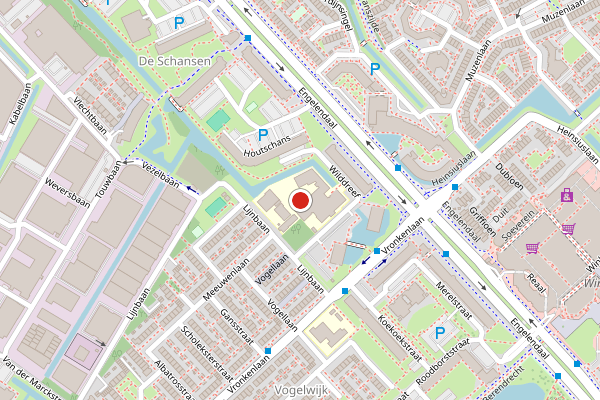 Brandweer-melding op Wilddreef, Leiderdorp op 4 augustus, kaart-overzicht