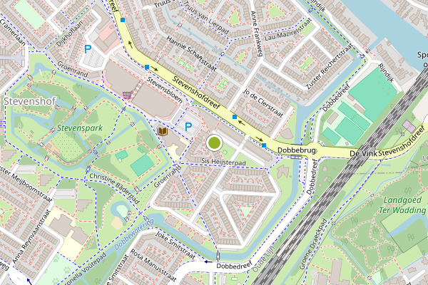 Ambulance-melding op Theda Mansholtstraat, Leiden op 4 augustus, kaart-overzicht
