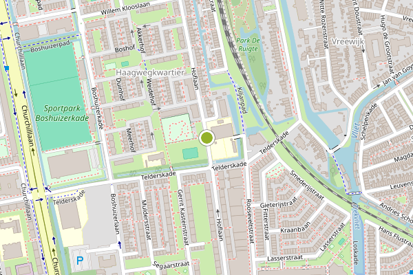 Ambulance-melding op Hoflaan, Leiden op 4 augustus, kaart-overzicht