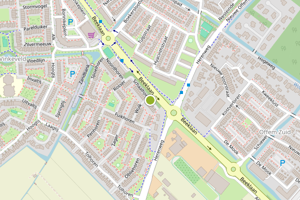 Ambulance-melding op Schaalhoren, Noordwijk op 5 augustus, kaart-overzicht