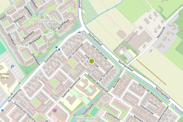 Ambulance-melding op Holbeekstraat, Noordwijk op 5 augustus, kaart-overzicht