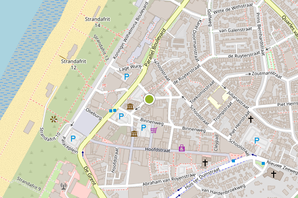 Ambulance-melding op Nicolaas Barnhoornweg, Noordwijk op 5 augustus, kaart-overzicht