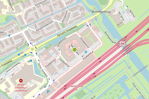 Ambulance-melding op Meubelplein, Leiderdorp op 5 augustus, kaart-overzicht