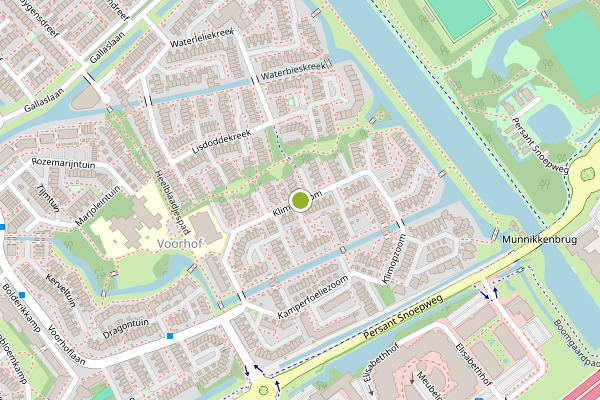 Ambulance-melding op Klimopzoom, Leiderdorp op 6 augustus, kaart-overzicht