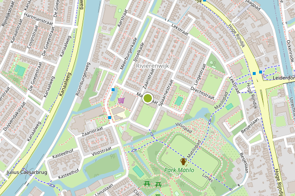 Ambulance-melding op Maasstraat, Leiden op 6 augustus, kaart-overzicht