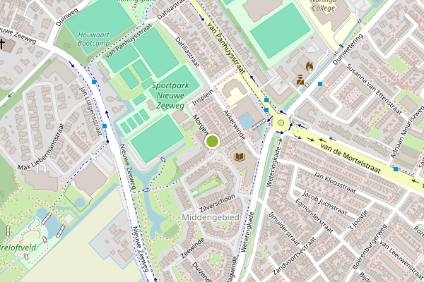 Ambulance-melding op Morgenster, Noordwijk op 6 augustus, kaart-overzicht