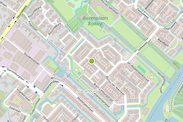 Ambulance-melding op Dr. Martinus van der Stoelstraat, Voorschoten op 6 augustus, kaart-overzicht