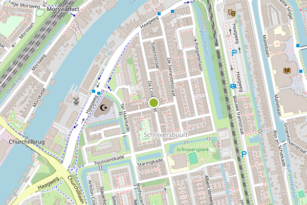 Ambulance-melding op Da Costastraat, Leiden op 6 augustus, kaart-overzicht