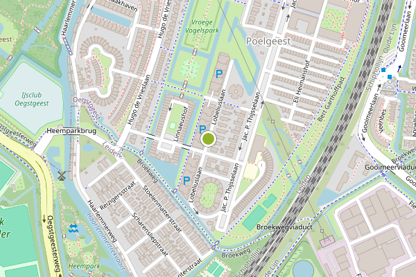 Ambulance-melding op Lobeliuslaan, Oegstgeest op 6 augustus, kaart-overzicht