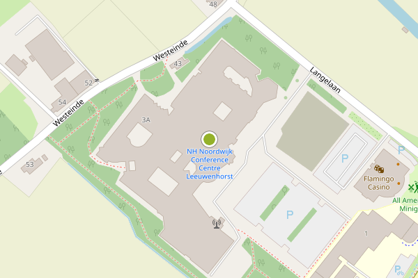 Ambulance-melding op Langelaan, Noordwijkerhout op 6 augustus, kaart-overzicht