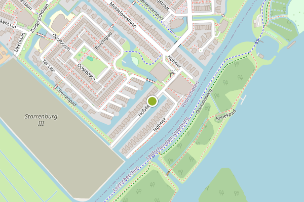 Ambulance-melding op Hofvliet, Voorschoten op 7 augustus, kaart-overzicht