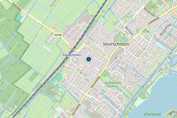 Politie-melding op Voorschoten op 7 augustus, kaart-overzicht