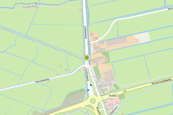 Ambulance-melding op Leidseweg, Leiderdorp op 7 augustus, kaart-overzicht