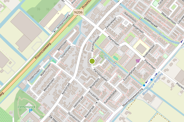 Ambulance-melding op Parnassialaan, Noordwijkerhout op 7 augustus, kaart-overzicht