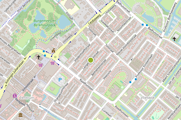 Ambulance-melding op Langenhorststraat, Voorschoten op 27 mei, kaart-overzicht