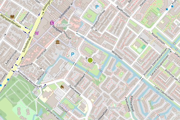 Ambulance-melding op Merelhof, Voorschoten op 26 mei, kaart-overzicht