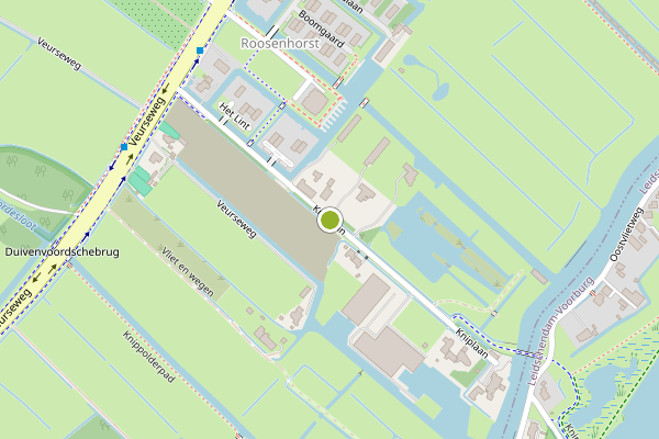 Ambulance-melding op Kniplaan, Voorschoten op 25 mei, kaart-overzicht