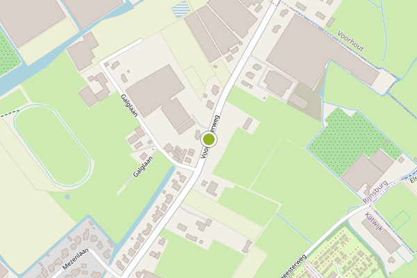 Ambulance-melding op Voorhouterweg, Rijnsburg op 27 mei, kaart-overzicht