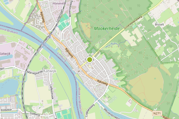 Ambulance-melding op De Mook, Noordwijk op 28 mei, kaart-overzicht