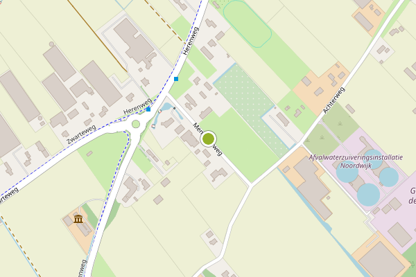 Ambulance-melding op Menakkerweg, Noordwijk op 28 mei, kaart-overzicht